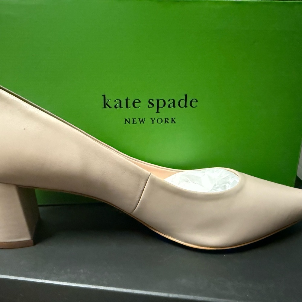 Kate Spade Tan Heels Classic Silhouette